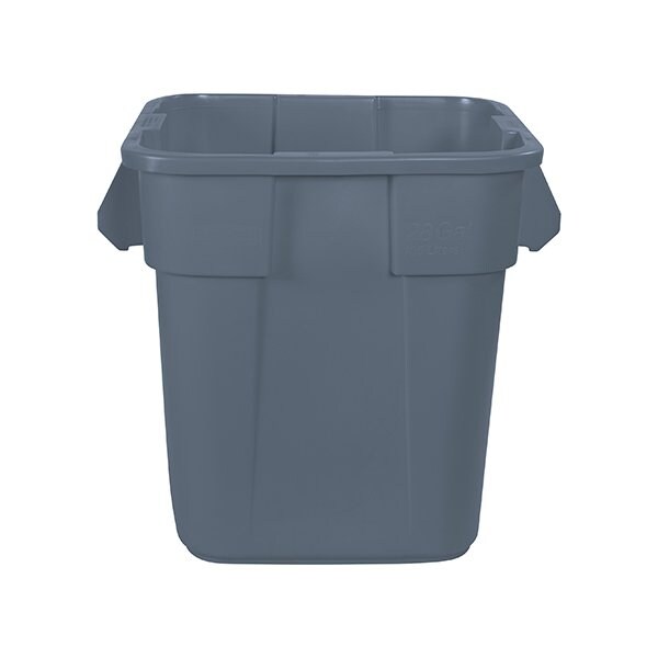Rubbermaid Rubbermaid Brute Square Trash Can - 28 Gallon, Gray BUY00540804 - main